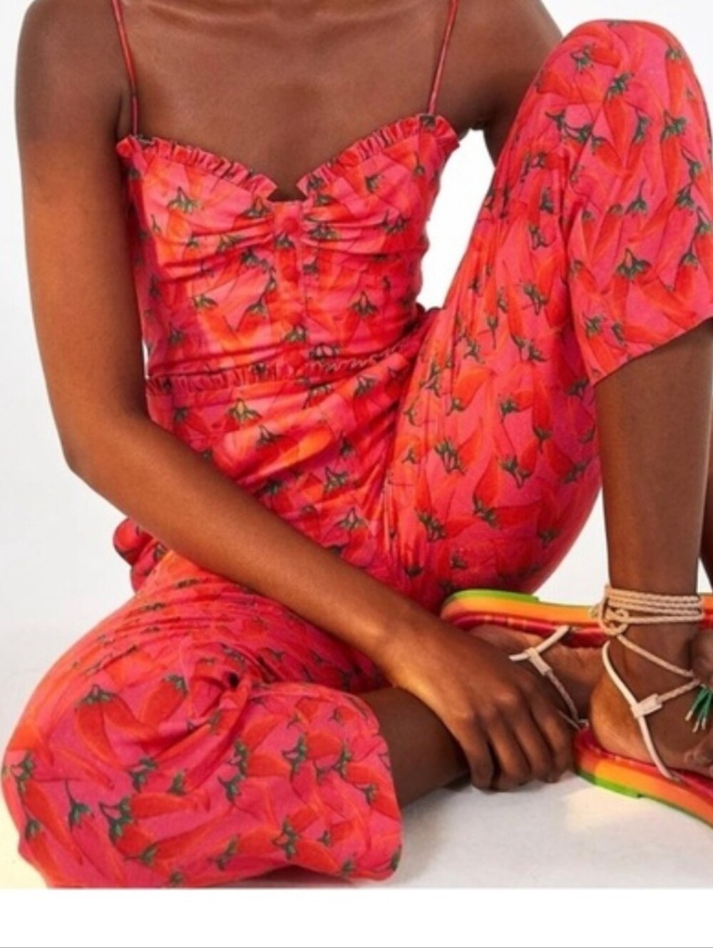 Farm Rio Chile Pepper Jumpsuit